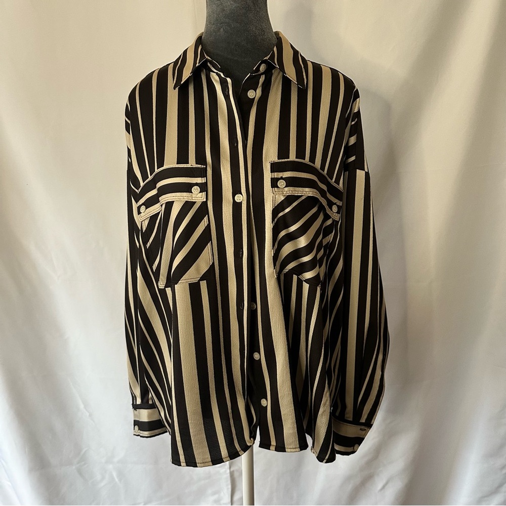 Beautiful Zara button up.  Soft & fluid.